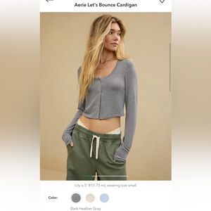 Aerie Let's Bounce Cardigan